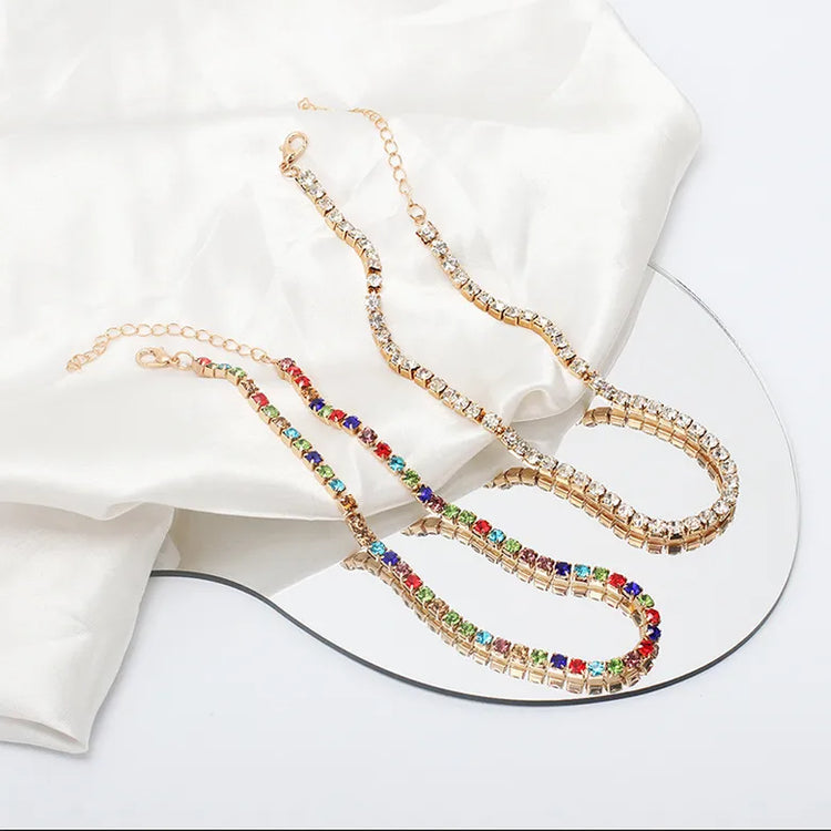 Candy Color Rhinestone Necklace