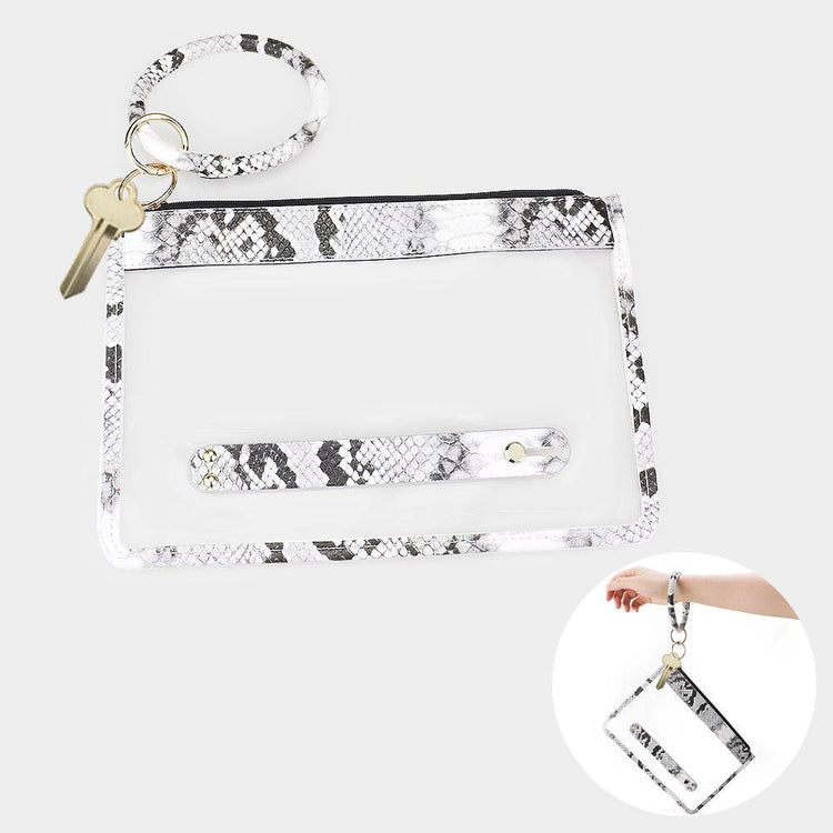 Clearly Snake Print Bag - HOT SUGAR BOUTIQUE