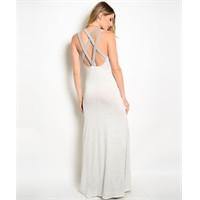 Gray Emma Maxi Dress - HOTSUGARBOUTIQUE