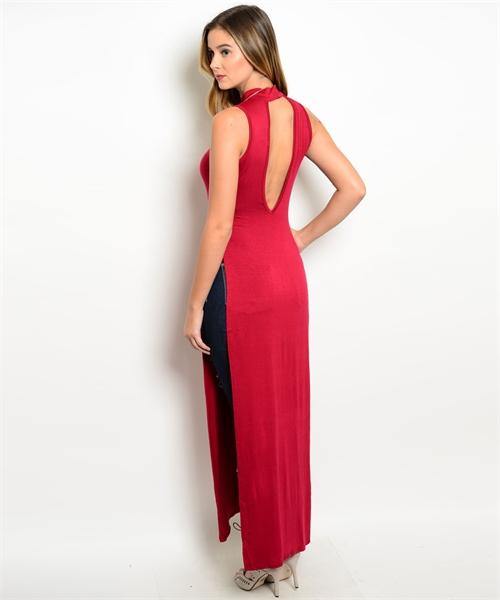Red Split Tunic - HOTSUGARBOUTIQUE