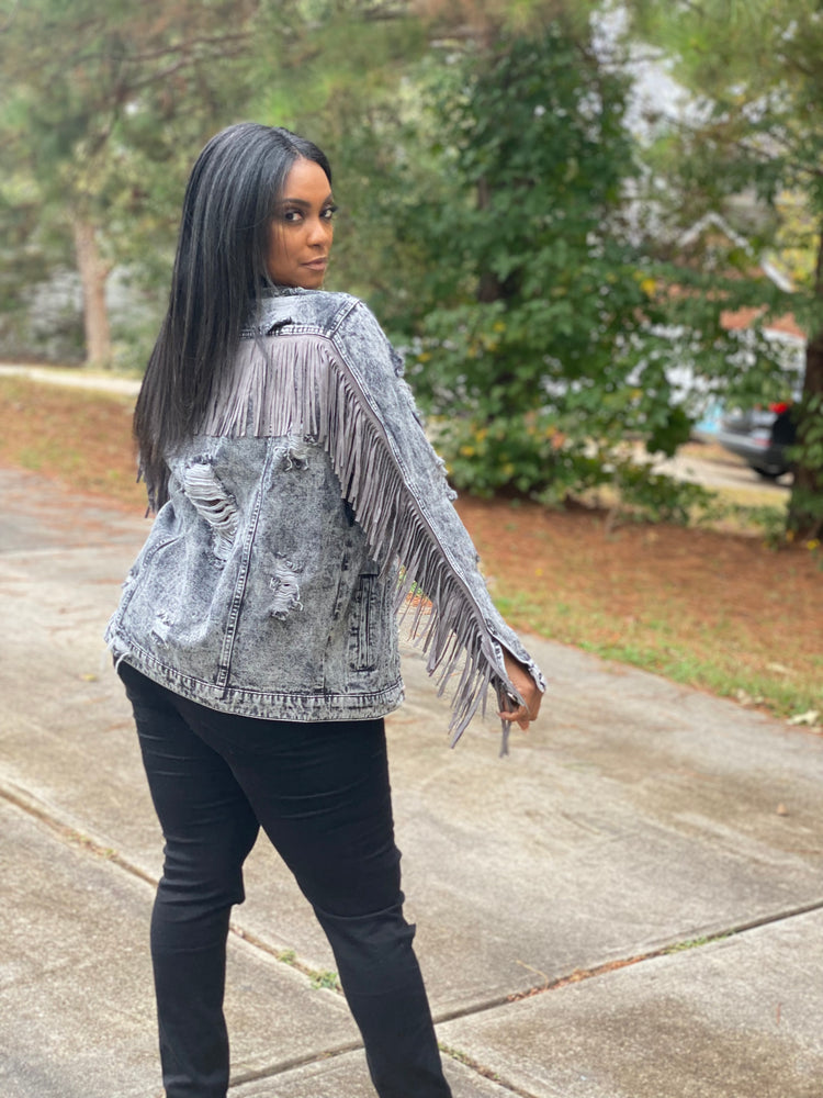 Fringe Out Denim Jacket