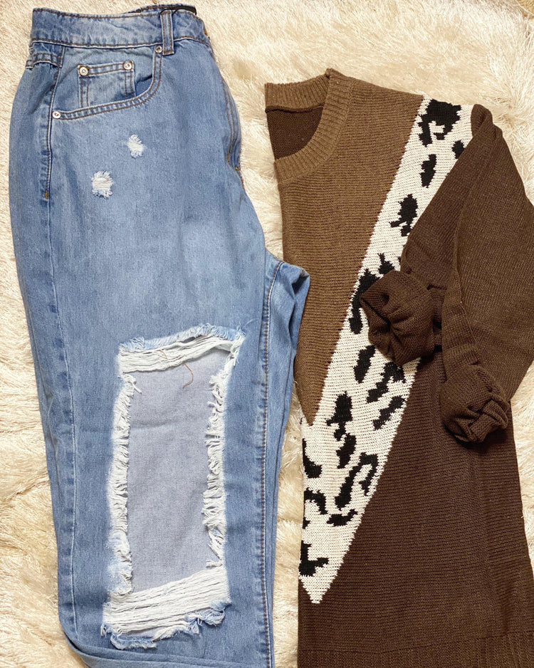 Not Yours Boyfriend Jean - HOT SUGAR BOUTIQUE