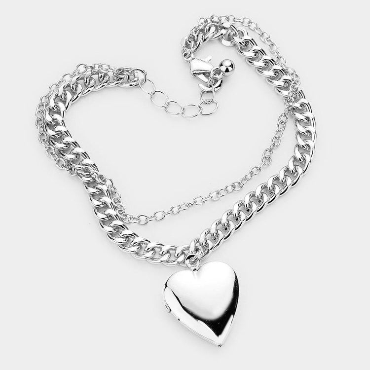 Locket Bracelet- Silver - HOT SUGAR BOUTIQUE