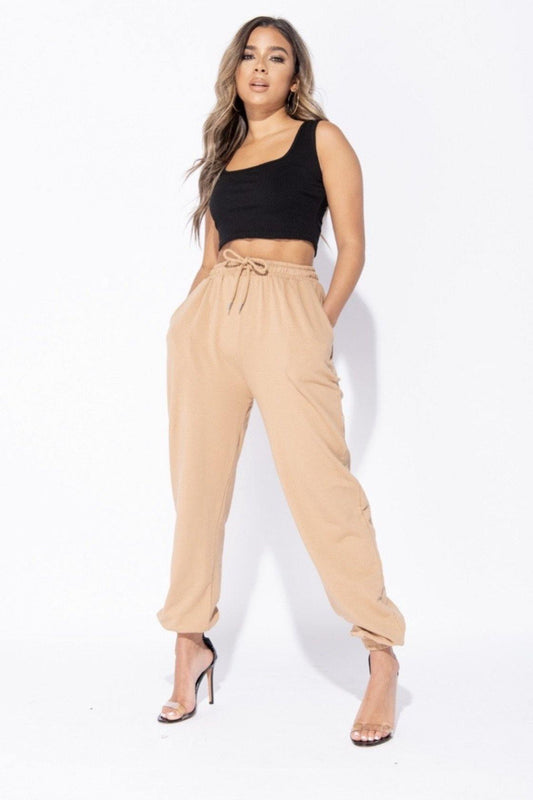Chicago Jogger - Tan - HOT SUGAR BOUTIQUE