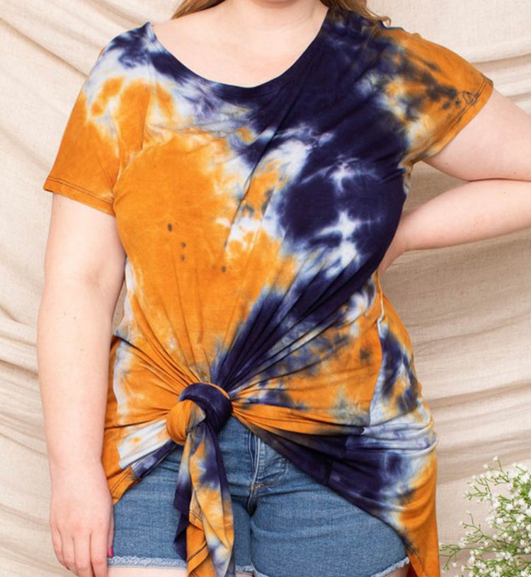 Curvy Tie Dye Tunic