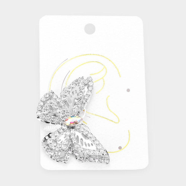 Butterfly Kiss Ear Cuff- Silver - HOT SUGAR BOUTIQUE