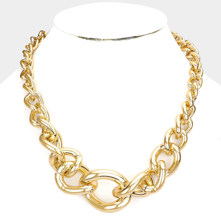Bold Gold Chain Necklace