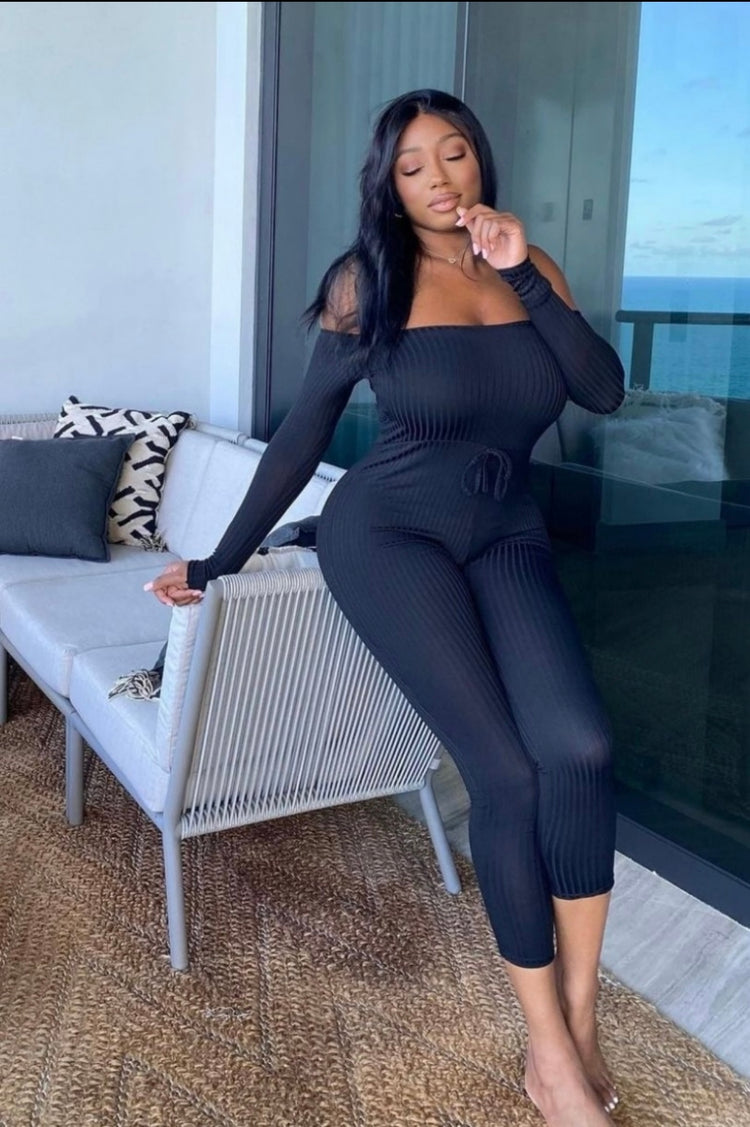 Hot Sugar Ribbed Jumpsuit