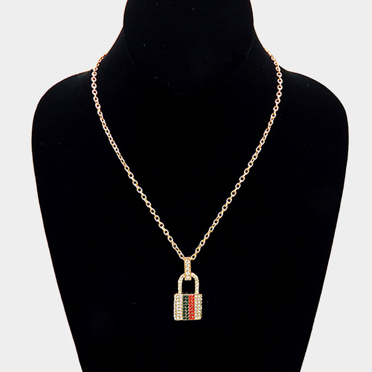 On Lock Necklace- Multi