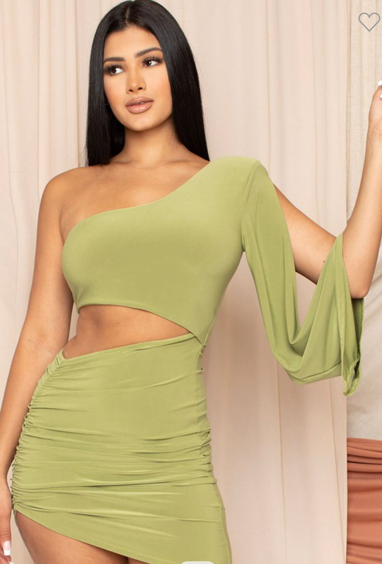 One Shoulder Mini Dress