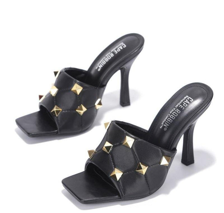 Studded Heels