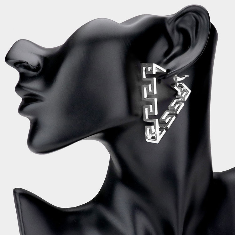 Give Me Greece Earrings - Silver