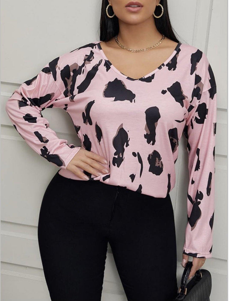 Pink Leopard Top - HOT SUGAR BOUTIQUE