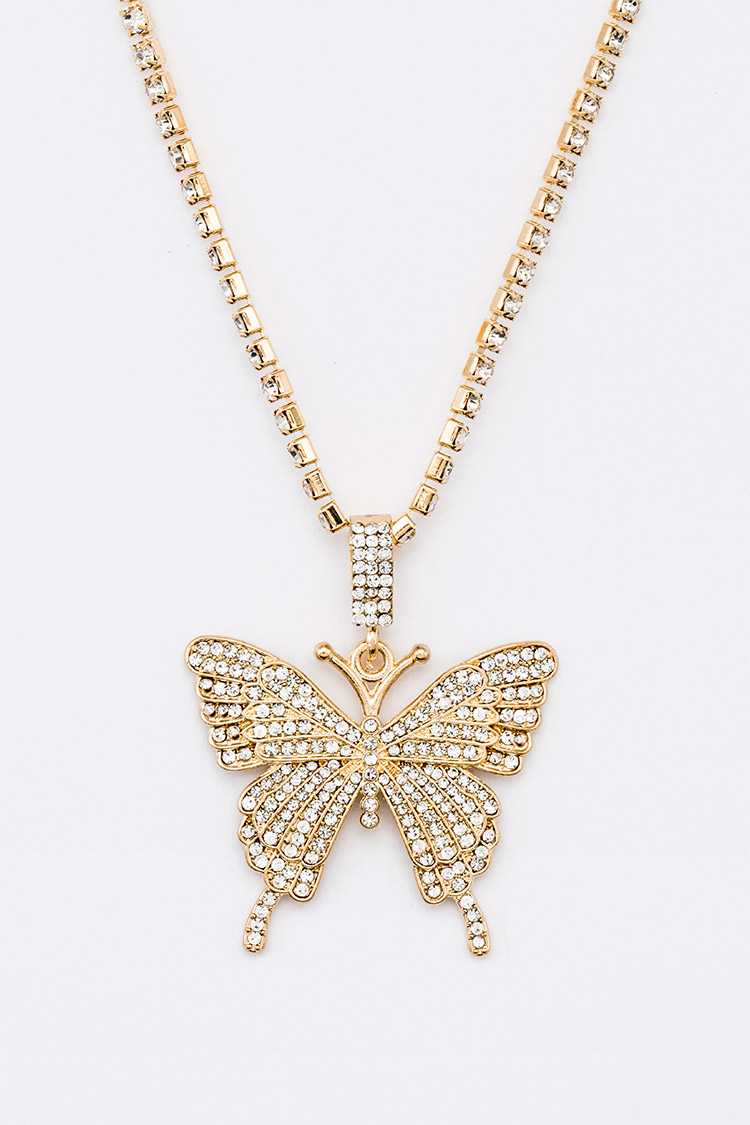 Butterfly Crystal Necklace