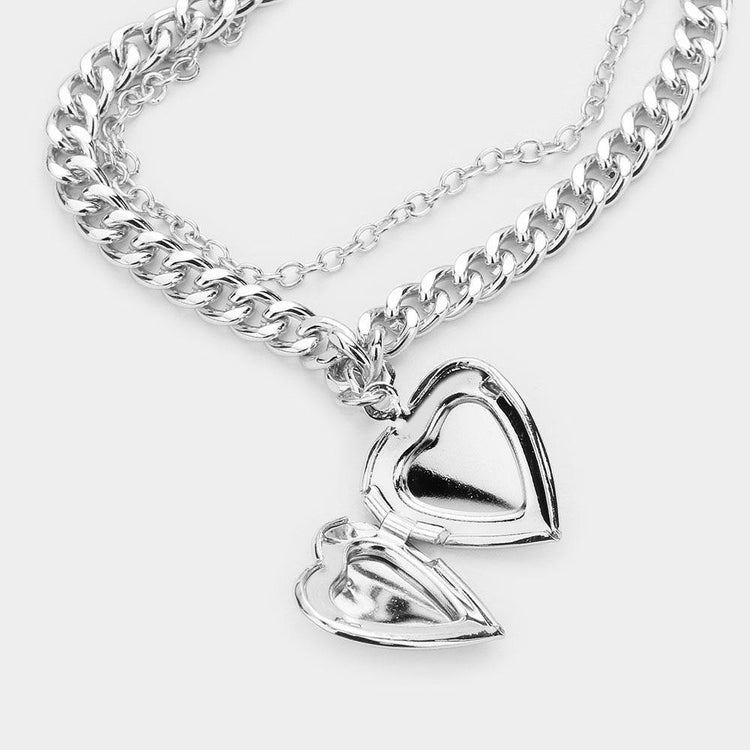 Locket Bracelet- Silver - HOT SUGAR BOUTIQUE