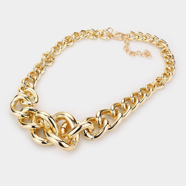 Bold Gold Chain Necklace