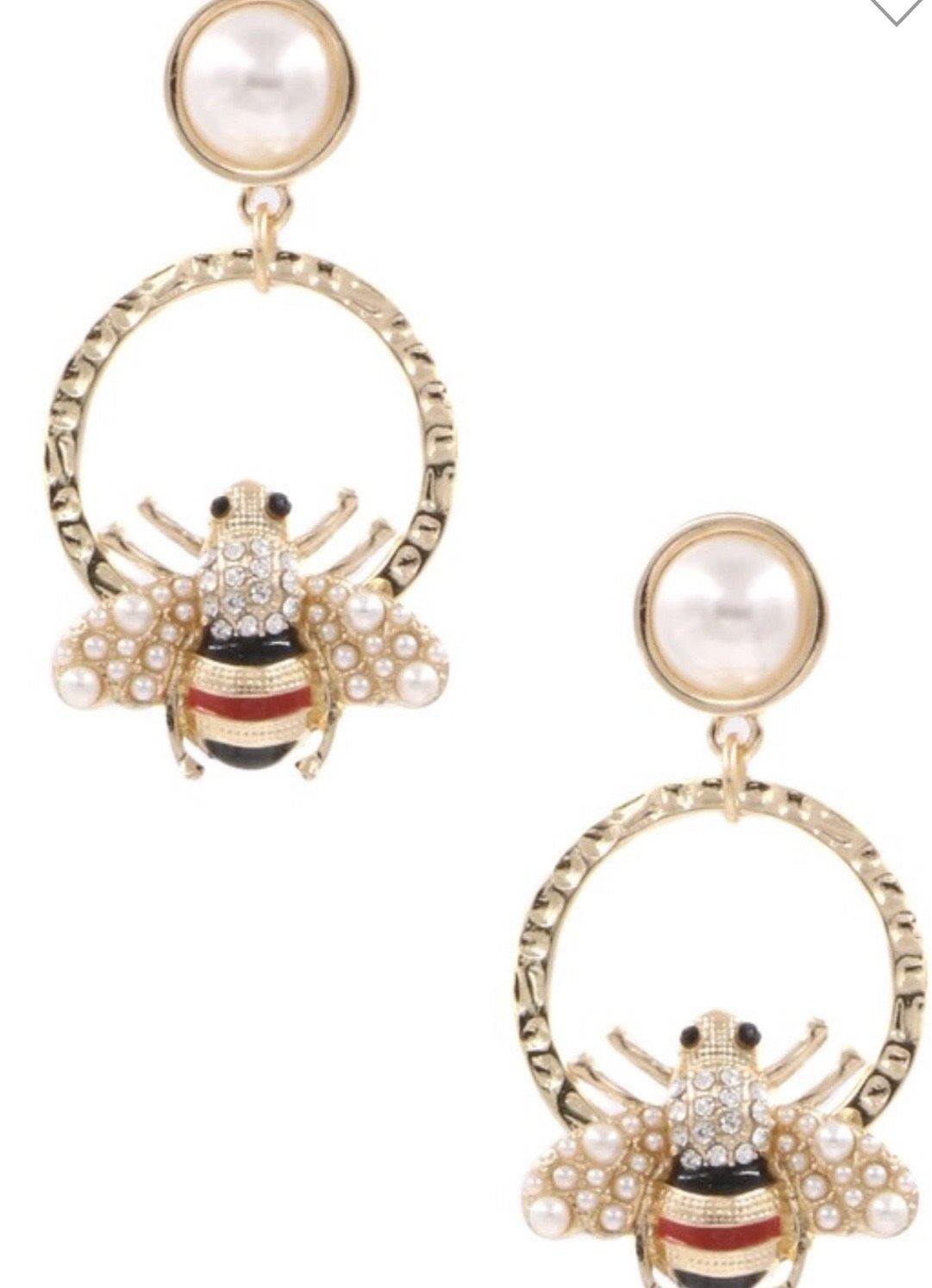 Queen Bee Earrings - HOT SUGAR BOUTIQUE