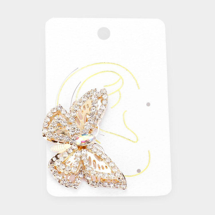 Butterfly Kiss Earring Cuff - Gold - HOT SUGAR BOUTIQUE